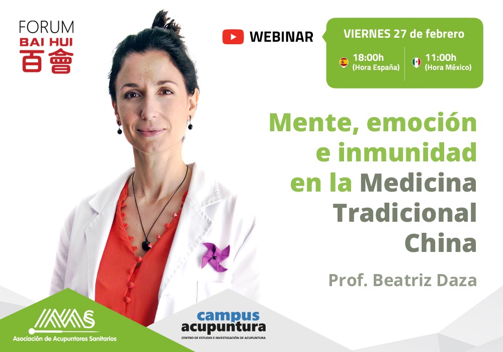 Webinar – Mente, emoción e inmunidad en la Medicina Tradicional China con Beatriz Daza