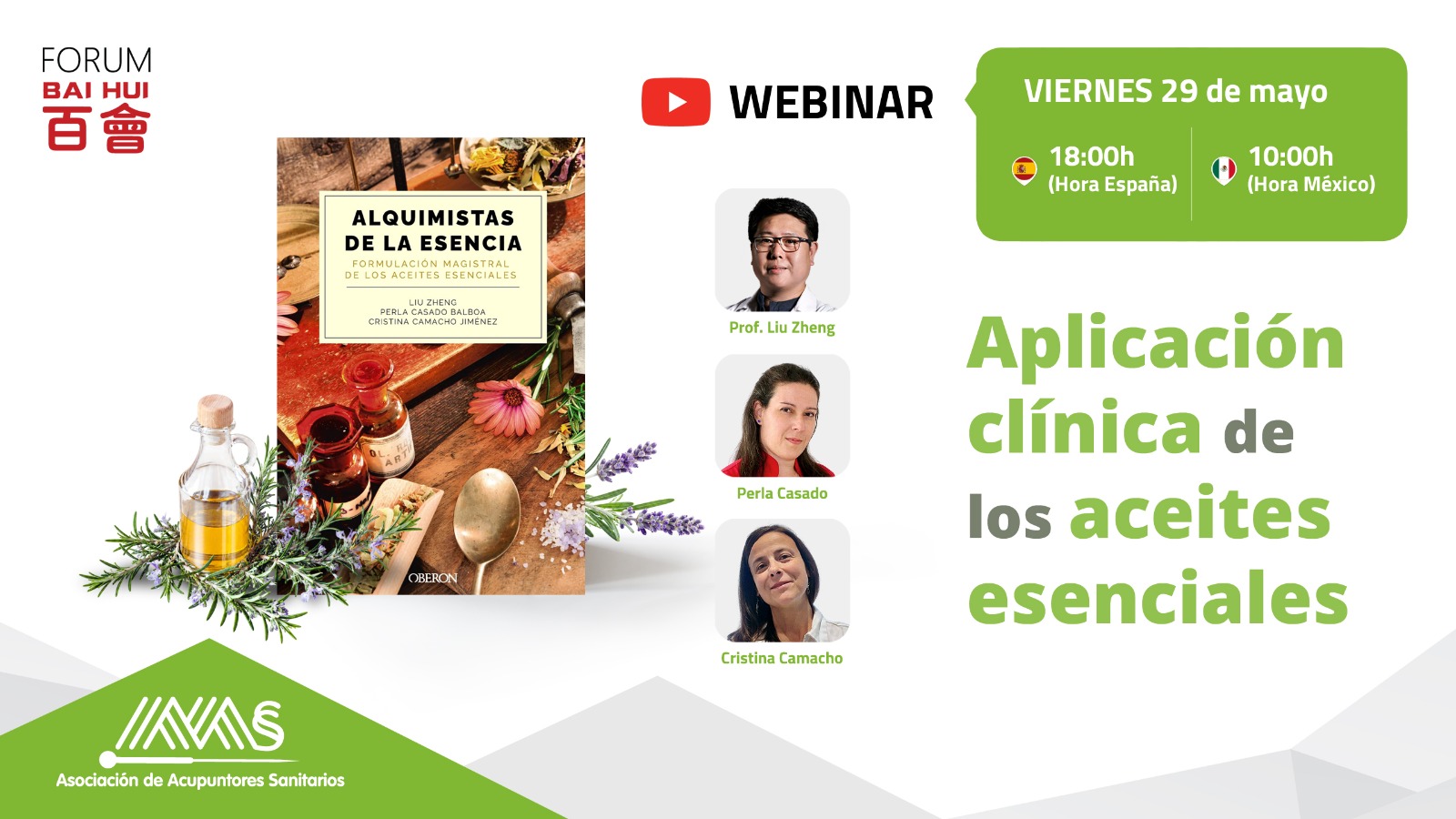 Webinar – Aplicación clínica de los aceites esenciales
